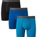 Hanes Men's 3-Pack Comfort Flex Fit Ultra Soft Stretch Boxer Brief