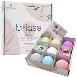 BRIOSE Bombe da Bagno Naturali Made In ITALY - 9 Bath Bombs Profumate Vegane Biologiche Idee Regali San Valentino (Home Spa)