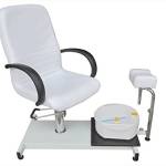 Polironeshop OLIMPIA Sedia poltrona podologica per pedicure con vaschetta (bianco)