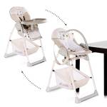 Hauck Seggiolone Pappa Sit N Relax - Seggiolone Neonato dalla Nascita a 9kg - Seggiolone Evolutivo fino a 15kg - Altezza Regolabile, Pieghevole - Con Ruote, Arco Giochi, Vassoio e Cesto - Beige