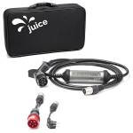 Juice Booster 2 Basic Set, Mobile Wallbox 22kW Senza Installazione, Caricabatterie Auto Elettrica con Cavo Ricarica Auto Elettrica Tipo 2, Include Adattatore CEE32 Rosso + EU Schuko