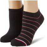 Tommy Hilfiger Preppy-Calzini da Ginnastica da Donna, Confezione da 2 Socks, Nero