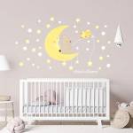 Adesivi murali bambini, adesivi murali cameretta con stelline flou, Wall Stickers, Kit A Caccia di Stelle