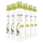 Dove Olio di cocco doccia schiuma infusa con oli essenziali Doccia Mousse per 24 ore morbidezza 200 ml confezione da 6