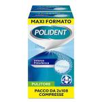 Polident Intensa Freschezza, Pulitore quotidiano per Protesi Dentale con Agente Antibatterico, pacco da 2x108 Compresse