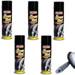 HITOPSELLER MAFRA EXTREME BLACK Nero Gomme Spray Ultra Brillante, con Effetto Bagnato, Previene le Screpolature, Resistente a Pioggia e Lavaggi Frequenti 500ml + Spazzola per cerchioni in omaggio (6)