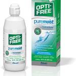 OPTI-FREE Puremoist - Soluzione disinfettante multiuso con custodia per lenti, 10 oz