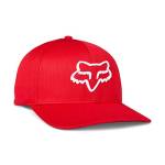 Fox Racing Cappello da uomo 2.0 LITHOTYPE FLEXFIT 2 0, rosso/bianco, L