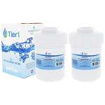 Tier1 MWF Filtro dell'acqua per frigorifero, 2 pezzi, ricambio per GE SmartWater MWFP, MWFA, GWF, GWFA, HWF, Kenmore 9991, 46-9991, 469991, WSG-1, WFC1201, filtro frigorifero