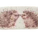 Wrendale Designs - Custodia per occhiali "Hogs and Kisses", Grigio, 16cm x 3.5cm x 6cm