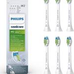 Philips Sonicare W2 Optimal White Testine Standard Per Spazzolino Elettrico Sonico, Bianco, 6 Unità, Confezione Da 1