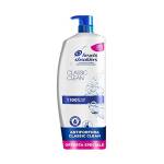 Head & Shoulders Shampoo Antiforfora Classic Clean, 1000ml, per Capelli Grassi, Senza Parabeni