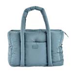 BÉABA Borsa Fasciatoio, Ultra Pratica, 10 Tasche interne ed Esterne, Attacco per Carrozzina Integrato, Fasciatoio Rimovibile, Marsupio Ssolato, Paris Puffy bag, Blu baltico