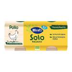 Hero Baby Solo Pollo Omogeneizzato 100% Bio, Pacco da 2 x 80g