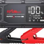 FLYLINKTECH 6000A Avviatori di Emergenza per Auto,PD 45W Ricarica Rapida Avviatore Emergenza per Auto Fino a all Gas e 12.0L Diesel, Ricarica di Tutti i Computer Portatili