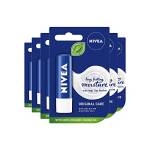 NIVEA Balsamo per labbra Original Care Confezione da 6 (6 x 4,8 g) idratante per labbra con burro di karitè e oli naturali