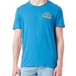 TOM TAILOR T-Shirt con Stampa, Uomo, Blu (Vallarta Blue 28853), XXL