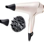 Remington Asciugacapelli Professionale 2400W - Teconologia OPTIheat per risultati di lunga durata - 3 accessori styling, cura ionica, Anti crespo, Motore di lunga durata - PROluxe AC9140