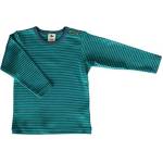 Leela Cotton Langarmshirt, Donaublau/Lapis T-Shirt, 128 Ragazzi Unisex