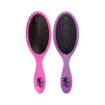 Wet Brush Spazzola per capelli originale Detangler - rosa e viola - esclusive setole IntelliFlex ultra morbide per donna, uomo, capelli bagnati e asciutti