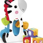 Fisher-Price CGN63, Kuller Cube Zebra, multicolore