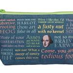 Shakespeare Insults Bag - Sacchetto di tela con cerniera per matite, strumenti, cosmetici, articoli da toeletta e altro ancora