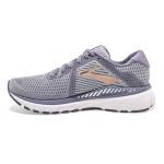 Brooks, Scarpe da corsa da donna, modello Adrenaline GTS 20, Donna, Grigio/Pesca chiaro/Bianco, 10.5