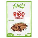 Felicia, Penne Rigate di Riso Integrale, Pasta Ricca di Fibre, di Proteine e Nutrienti, Bio, Vegan, Confezione da 340 g