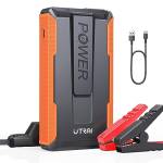 UTRAI Avviatore Emergenza per Auto 13200mAh 1400A Batteria di avviamento per auto con lampada LED a clip intelligente Avviatore Batteria Auto (7.5L Benzina e 5.5L Diesel)