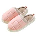 Pantofole invernali da donna, imbottite, calde, antiscivolo, piatte, in feltro, comode, morbide ed eleganti, slip-on per l'inverno, chiuse, Z072rosa, 41 EU