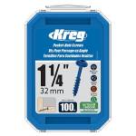 Kreg SML-C125B-100 Blue-Kote WR - Viti tascabili, 1-1/4", confezione da 100