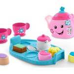 Fisher-Price Laugh & Learn Sweet Manners Tea Set, early development & activity toy, teaches nice manners, sharing, and more, ages 18-36 months, DYM76