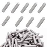 Zaky 100 pezzi Set Punte Per Cestello Lavastoviglie in Silicone per Lavastoviglie Protezione Antiruggine Extra Resistente Copri-Filo per Filo Bianco/Grigio (Grigio)