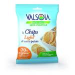 Valsoia Chips Light Snack sfizioso e leggero, 100% Vegetale, Non fritto, 25 gr