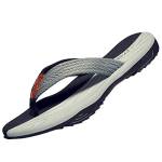 XKUN Ciabatte estive Sandali A Flip Flop da Uomo Pantofole Estive Traspiranti in Gomma Antiscivolo Scarpe Casual da Esterno Taglia 39-47-Black-Grey,39