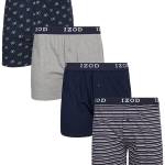 IZOD Men's 4pk Knit Boxer, Blue/Multi, M