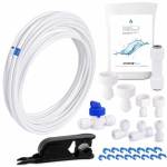 smardy ZO003 Set di Collegamento per Alimentazione dell'Acqua 15m Tubo 1/4"(6,35mm) Kit di Installazione per Frigorifero Macchina del Ghiaccio