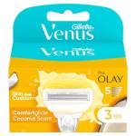 Gillette Venus ComfortGlide - Confezione da 3 ricariche 2 in 1 per lame di rasoio Olay, con barre di umidità