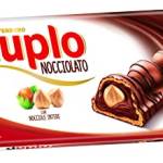 Ferrero Duplo Nocciolato - 7 Barrette al Cioccolato al Latte, una Cialda di Wafer Ripiena al Cacao e Nocciole intere, Confezione da 182 gr