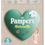 Pampers Naturello, 19 Pannolini Contenenti Cotone e Materiali Naturali Derivanti dalle Piante, 0% Profumo, Taglia 5 (11-25 kg)