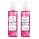 Heritage Rosewater & Glycerin with Atomizer - 8 Oz, 2 pack