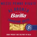 Barilla Pasta Mezze Penne Rigate 100% Grano Italiano, Pasta Trafilata Al Bronzo con Lavorazione Grezza, Ruvidità Intensa, Formato Spesso e Corposo, Alta Tenuta di Sugo e Cottura, 400 g