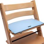 Cuscino per sedia, compatibile con Stokke Tripp Trapp (blu/grigio), cuscino per sedia, cuscino per sedia, cuscino in feltro, accessorio per sedia per bambini, seggiolone in legno | Mahona