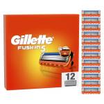 Gillette Fusion 5 LAMETTE DA BARBA, 12 RICAMBI da 5 Lame, Rasatura Scorrevole con STRISCIA LUBRIFICANTE, Fino a 1 MESE DI RASATURA con 1 Lametta