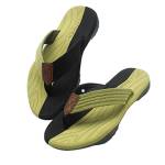 XKUN Ciabatte estive Flip-Flip-Flops da Uomo Estate Sandali Traspiranti da Uomo in Gomma Antiscivolo in Gomma Pantofole Scarpe Casual da Esterno di Grandi Dimensioni-Green Black,47