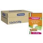 Plasmon Omogeneizzato La Merenda dei Bambini Yogurt e Biscotto 120gr 24 Vaschette Con materie prime selezionate, Ricetta golosa preparata con cura