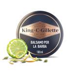 King C. Gillette BALSAMO BARBA per CURA DELLA BARBA, Confezione da 100 ml, Utilizzato Con o Senza Risciacquo con Burro di Cacao, IDEA REGALO UOMO