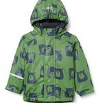 CareTec Rain Jacket - PU w. fleece, Impermeabile con Fodera In Pile Unisex - Bambini e ragazzi, Verde Elm Green (906), 80