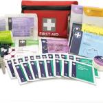 LEWIS-PLAST Kit Pronto Soccorso Completo Sacca di Primo Soccorso 92 Pezzi - Grande Conforme Alle Norme Europee - Kit Medico Per Diverse Occasioni