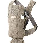 BabyBjörn Marsupio Mini Mesh 3D, Beige-grigio